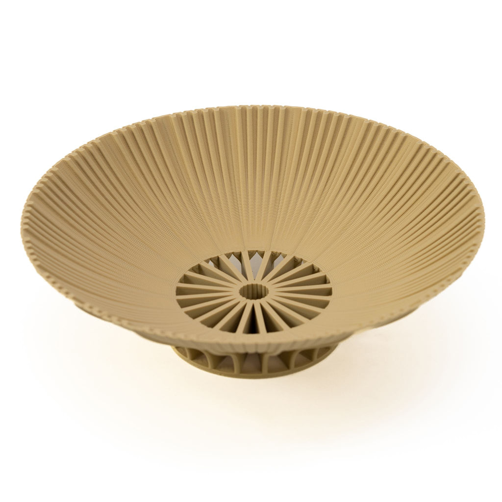 Beige Radiant XI bowl by Cyrc, Décoration intérieure durable