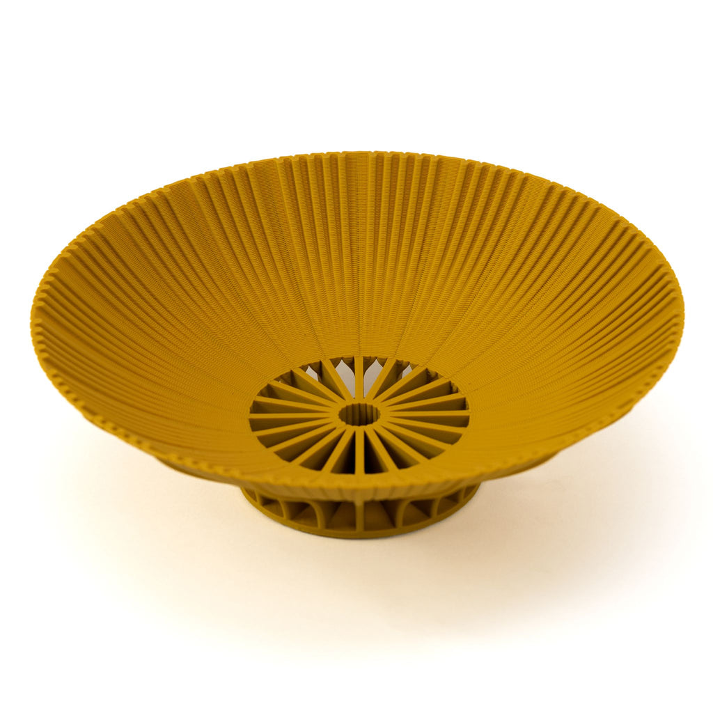 Ochre Radiant XI bowl by Cyrc, Décoration intérieure durable