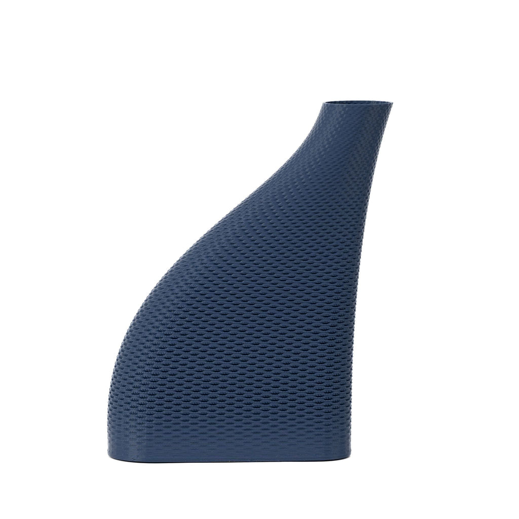 vase en osier bleu par cyrc. décoration intérieure durable